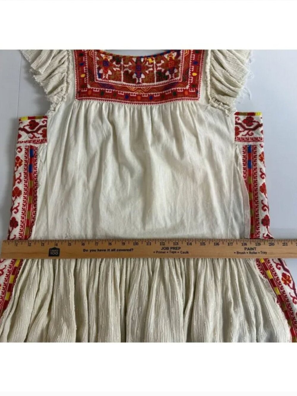 Free People Day Glow Tunic Dress Embroidered (small) - Picture 6 of 8